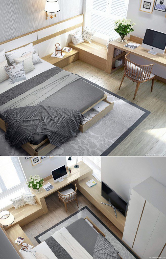 bedroom home office ideas